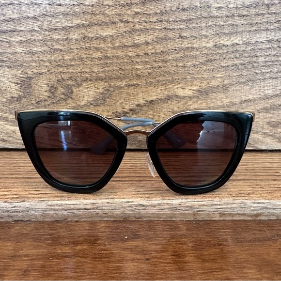 PRADA black and gold sunglasses SRP 53s - Picture 5 of 16